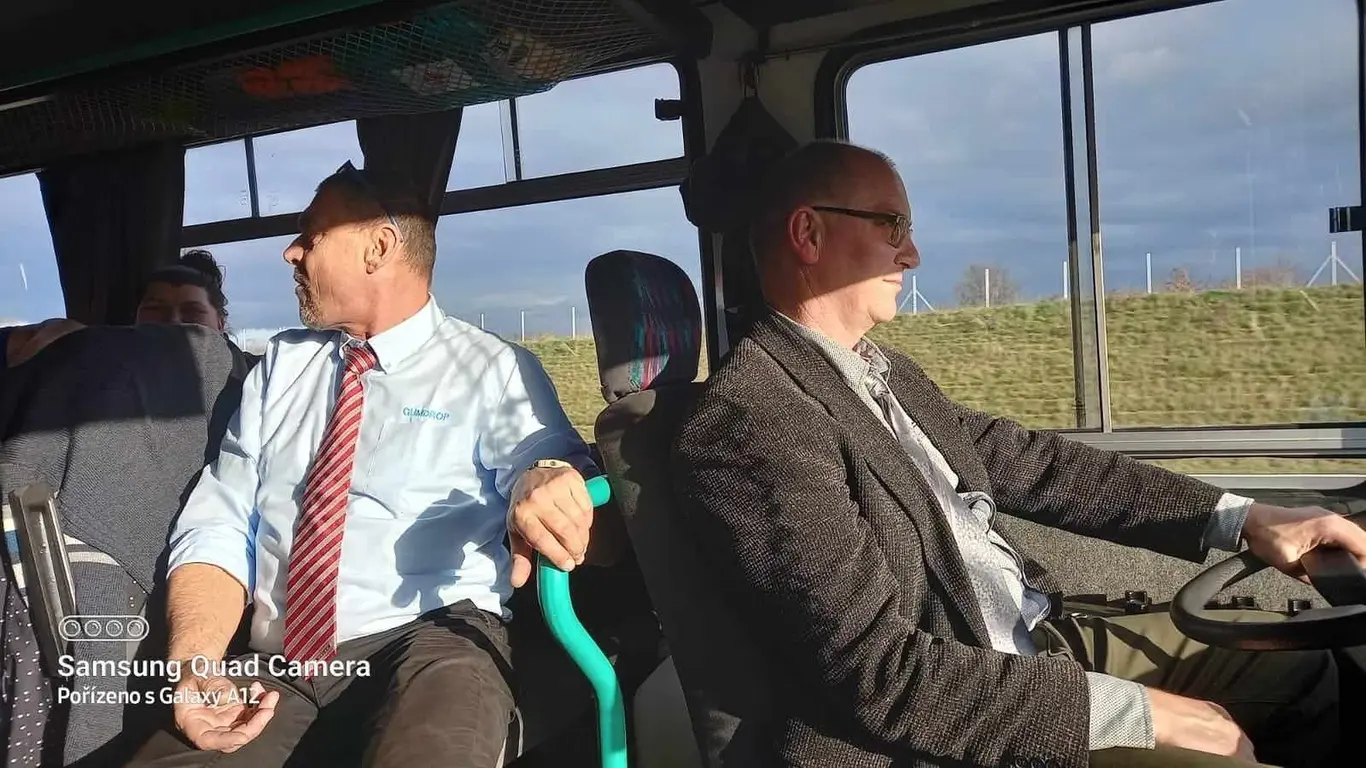 Vlastislav Růžička za volantem historického autobusu